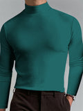 Men's Casual High Collar Elastic Comfort Base Shirts