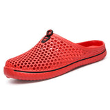 Plus Size Hollow Out Slip On Flat Casual Beach Slippers