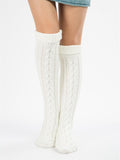 Women Winter Warm Cable Knit Knee-Socks