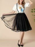 Fashion Christmas Thin Multi-layer Rainbow Puffy Skirt