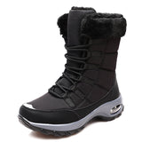 Winter Casual Fashion Thermal Windproof Mid-Calf Snow Boots For Women