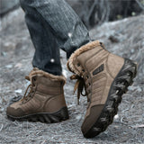 Men's Winter Outdoor Waterpoof Plus Size Super Warm Ankle Boots