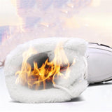 Cozy Warm Water Proof Thicken Fur Interior Lace Up Snow Boots