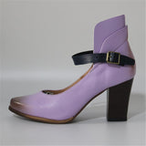Stylish Ankle Strap Chunky High Heel Shoes