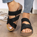 Casual Cross Strap Thick Sole Fisherman Sandals for Women