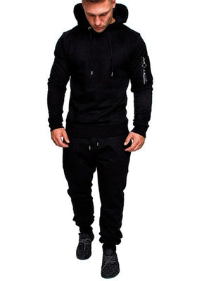 New Sporty Hoodies Sweatpants 2 Pieces Tracksuit