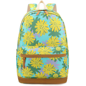 Travel Students School Bag Daisy Cute Backpack For Ladies