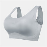 Plus Size Wireless Butterfly Back Seamless Wide Straps Yoga Bra