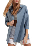 Smooth Solid Simple Daily Wear Blouses For Women