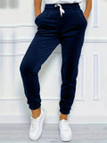Drawstring Jogger Casual Velvet Pants for Women
