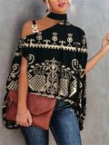 Summer Fashion Short Sleeve Printed Blouses