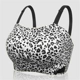 Women's Detachable Padded Soft Comfy Leopard Bras