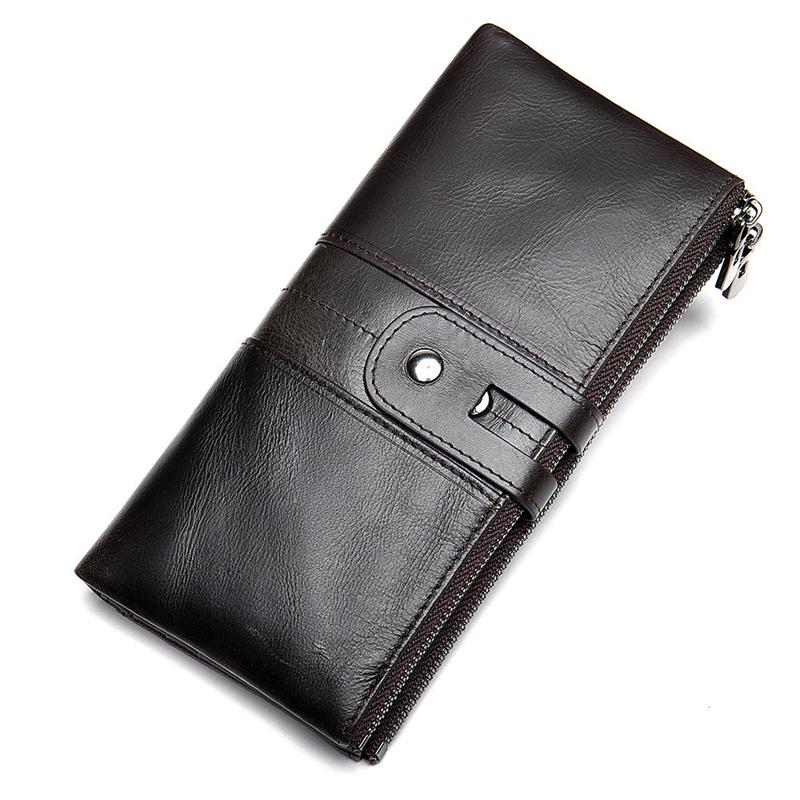 Women's Leather Multifunctional Clutch Fashion Antimagnetic Wallet