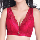 Women's Plus Size Big Cups Wireless Push Up Bra