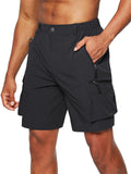 Men's Zipper Pockets Anti Theft Loose Cargo Shorts in Summer