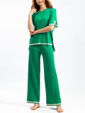 Women's Comfortable Temperament Knitted 2-piece Loungewear Sets