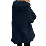 Women's Adorable Hooded Zip Up Cashmere Jackets