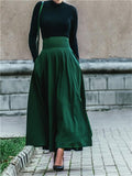 Fashion Elegant Bowknot Pleated A-Line Skirt
