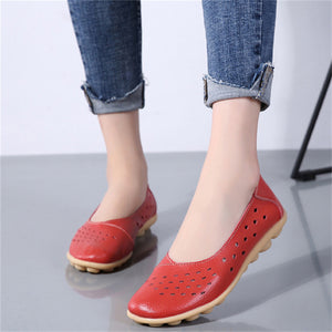 Breathable Solid Color Soft Sole Loafers