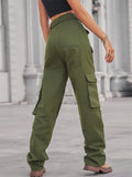 Women's Cool Washed Multi Pockets Cargo Pants