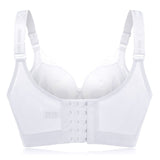 Plus Size Push Up Side Support Lace Bras - White