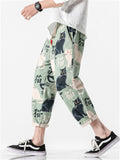 Men's Cool Cats Printed Casual Cropped Pant