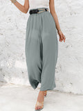 Women's Summer Ultra Soft High Waist Pockets Flowing Wide Leg Pants