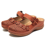 Women's Comfort Platform Elegant Flowers Sandals