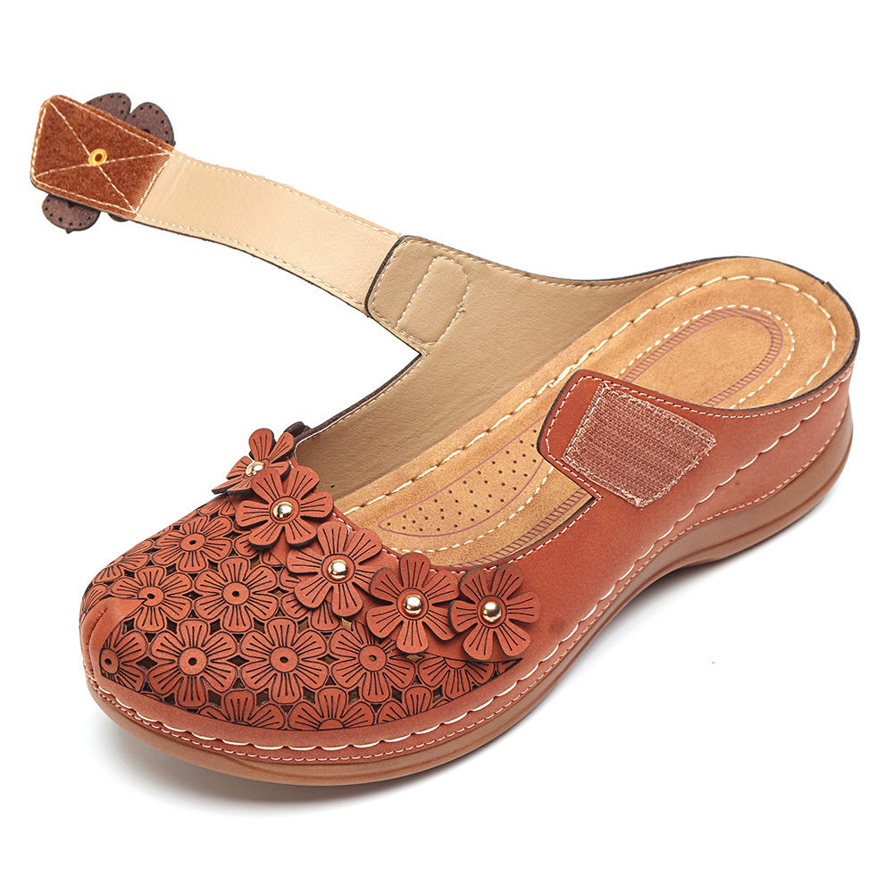 Women's Comfort Platform Elegant Flowers Sandals