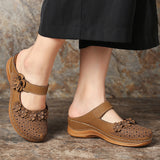 Women's Comfort Platform Elegant Flowers Sandals
