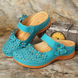 Women's Comfort Platform Elegant Flowers Sandals