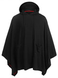 Men's Casual Fashion Comfy Solid Pullover Hooded Cloak