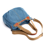 Ladies’ Large capacity fine stitching multi-pocket Soft-Touch Crossbody Shoulder Bag