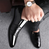 Men's Slip-on Pointed Toe Business Dress Shoes