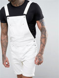 Fashion Retro Men's Multi-Pocket Bib Denim Jumpsuit