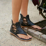 Cool Lace Up PU Flip-flops Sandals For Women