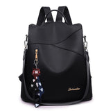 Minimalist Style Waterproof Gold-Tone Hardware Anti-Theft Backpack Two-Way To Carry