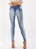 Women's Street Style Fashion Stretchy Skinny Denim Jeans