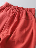 Men's Summer Plus Size Ice Silk Casual Loose Straight Cotton Linen Pants