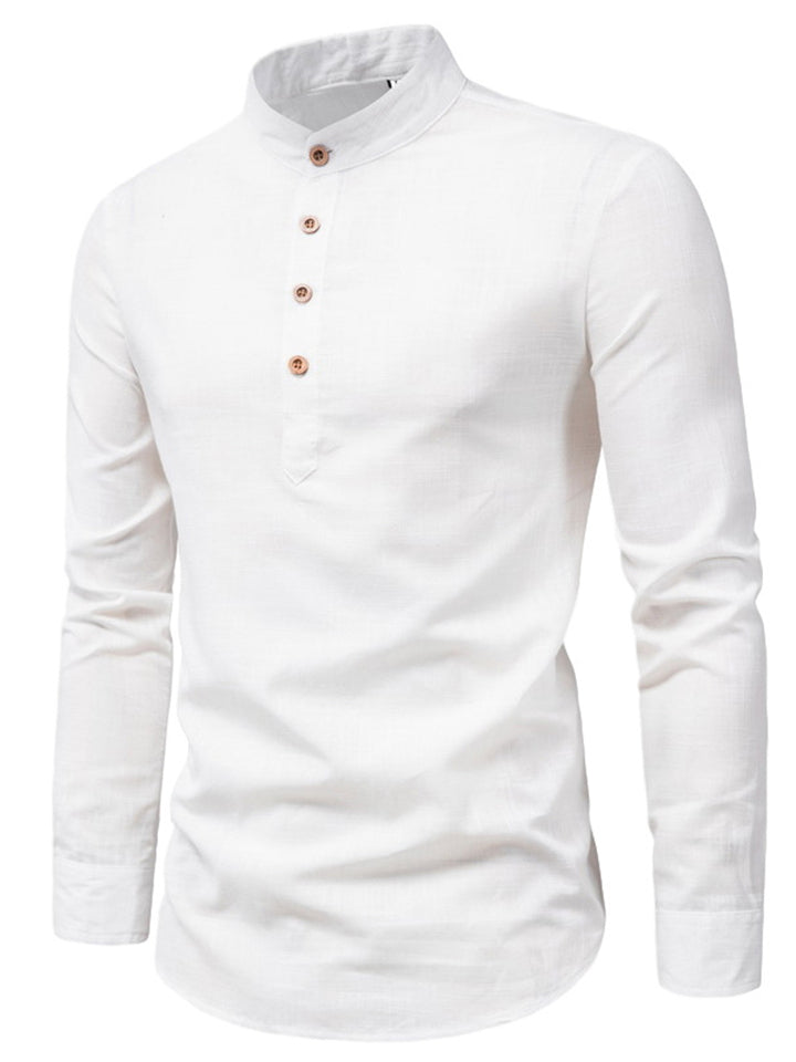Business Long Sleeve Stand Collar Shirts