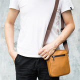 Simple Retro Leather Casual Solid Color Shoulder Bag Crossbody Bag