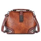 Women's Retro Vintage Buckle Lock Shoulder Bags