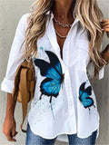 New Casual Fashion Long Sleeve Elegant Printed Blouse For Women