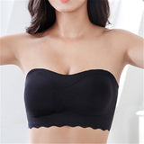 New Push Up Bras For Women Underwear Invisible Solid Color Strapless Bralettes
