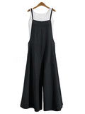 Women’s Loose Fit Wide Leg Jumpsuit Dungarees