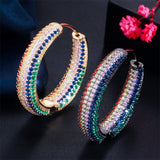 Simple Trendy Colorful Exaggerated Women's Earrings