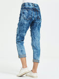 Street Style Fashion Loose Ripped Denim Jeans for Women