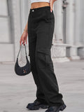 Stylish All Match Relaxed Women's Long Cargo Pants