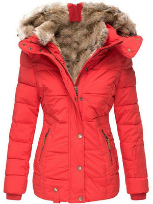 Women's Winter Ultra Warm Fur Thicken Coat With Hood