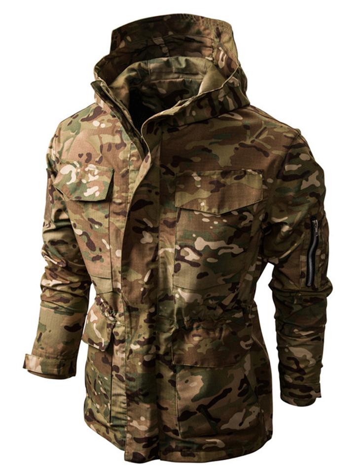 Personalized Waterproof Casual Outdoor Sports Hooded Camouflage Jacket